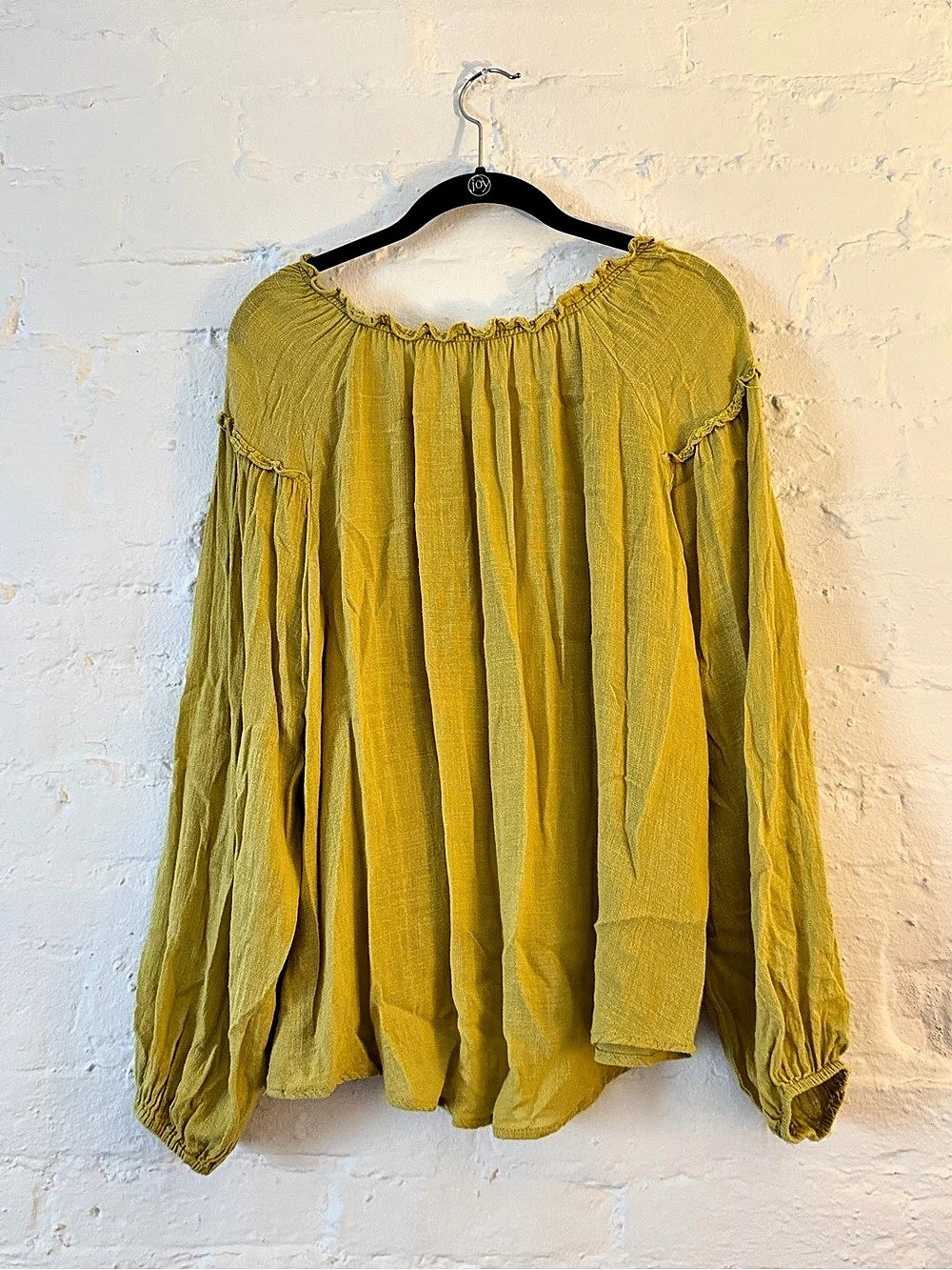 Umgee Long Sleeve Blouse in Yellow - Picture 2 of 2